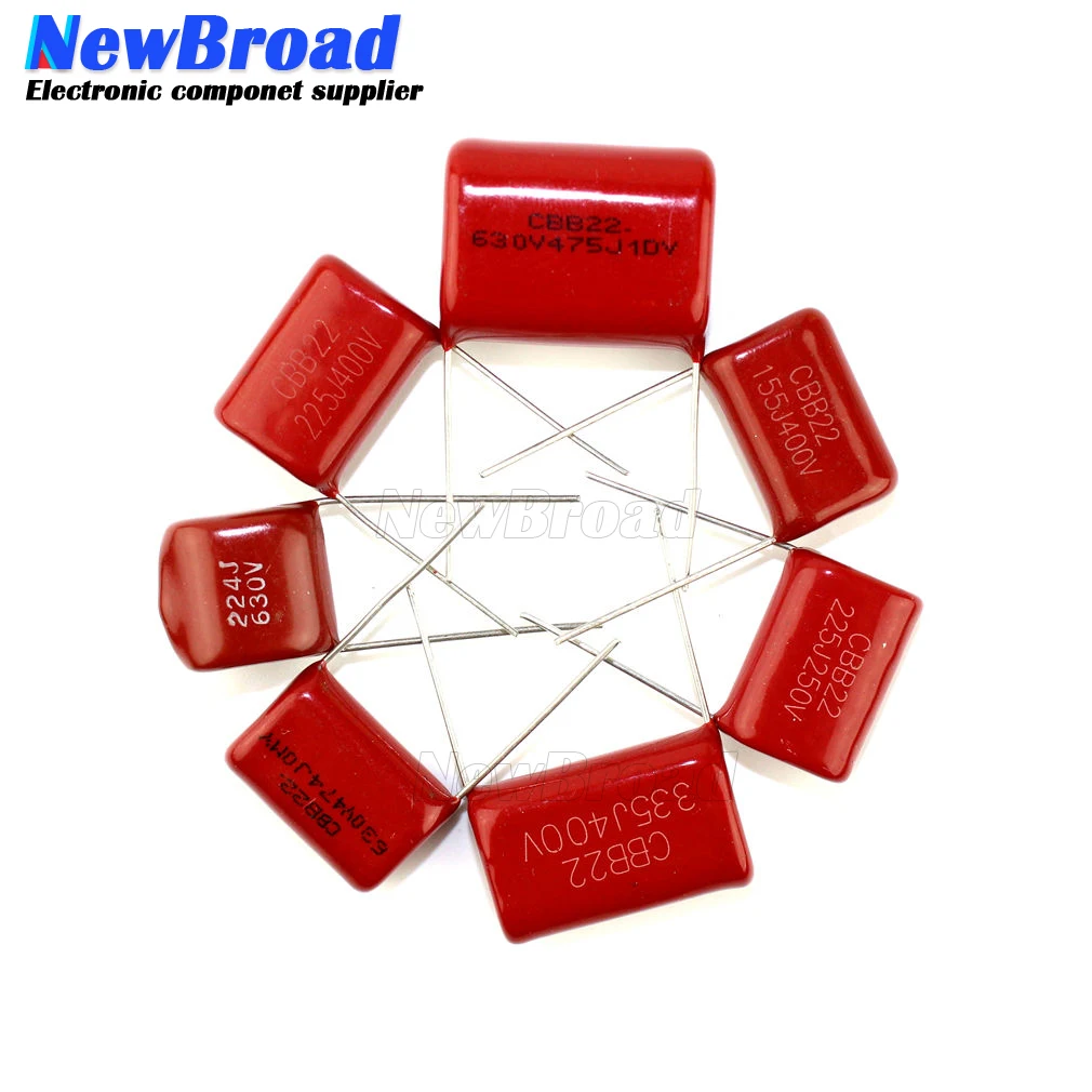 10PCS 400V125J 1UF Pitch 20MM 400V 125 1.2uF CBB 125J400V Polypropylene film capacitor 125J400V 125J
