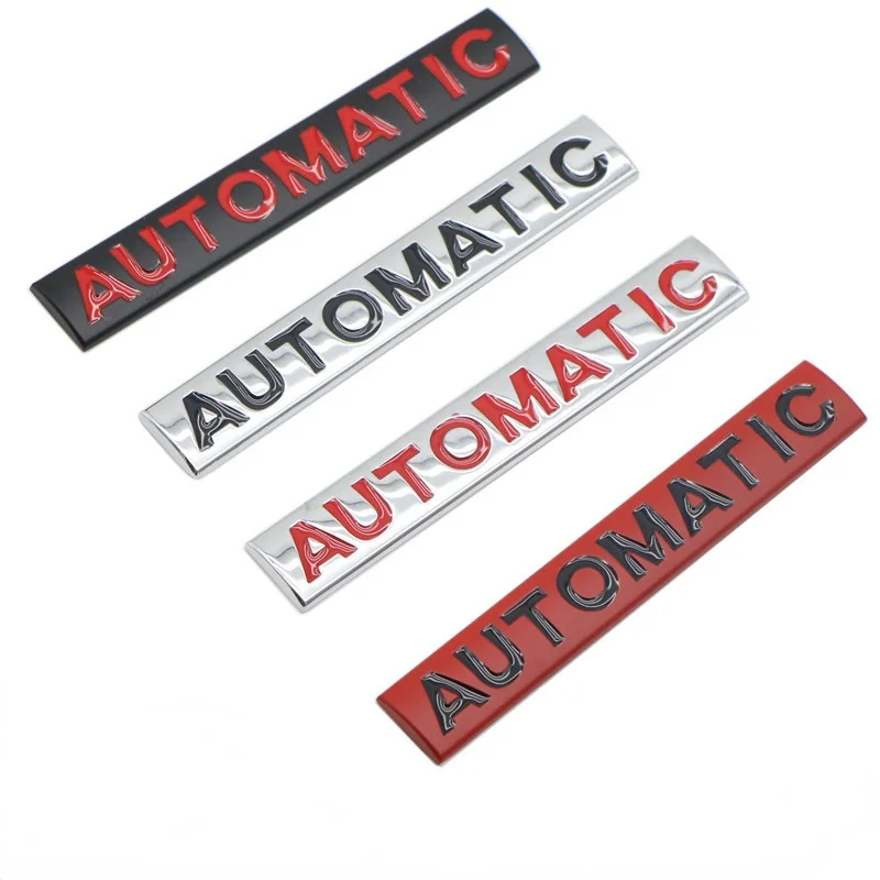 

1 Pcs 3D Metal Chrome AUTOMATIC Emblem Badge Car Sticker Decal For Toyota Hyundai BMW Audi Honda Opel Lada