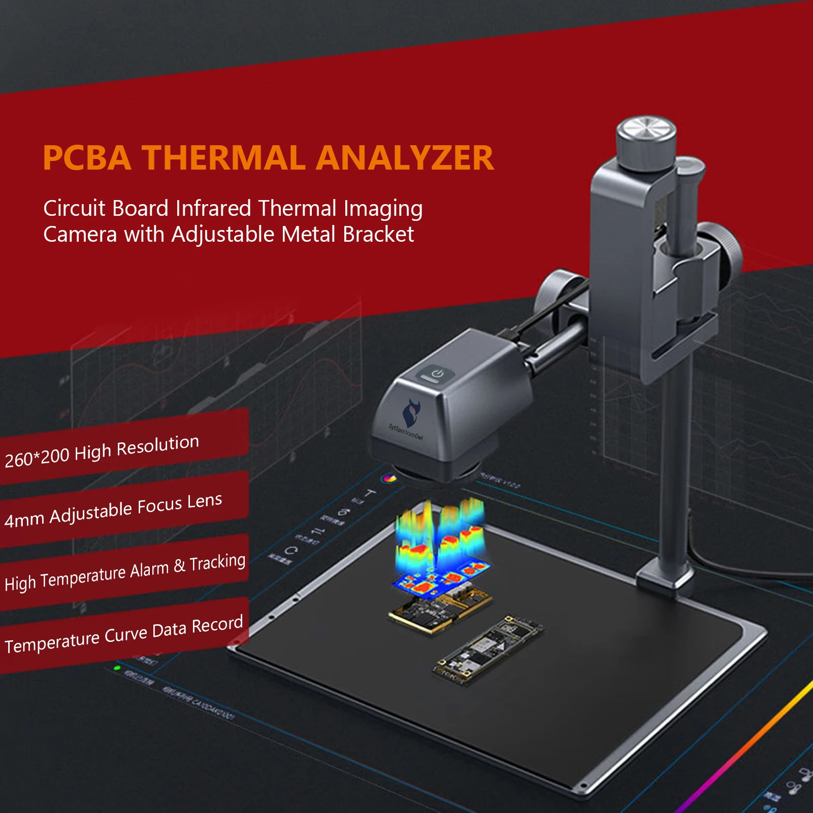 Infrared Thermal Imager PCB Circuit Industrial Testing Mobile Phone PCB Troubleshoot Temperature Thermal Camera