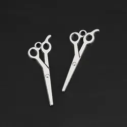 50pcs Gold/Silver Color Scissors Charms Scalpel Tool Pendant Fit DIY Jewelry Making Handcrafted Accessories