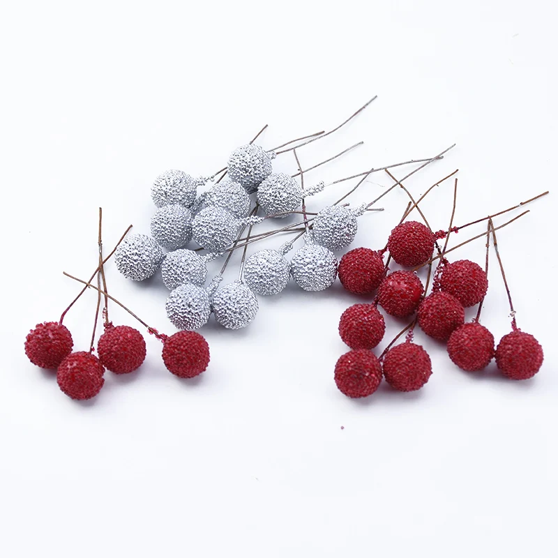 50/100 قطعة الاصطناعي بولي ايثيلين الكرز الفواكه الزفاف الديكور الزهور إكليل عيد الميلاد غرفة المنزل ساحة لتقوم بها بنفسك صندوق هدايا الدعائم اكسسوارات #4