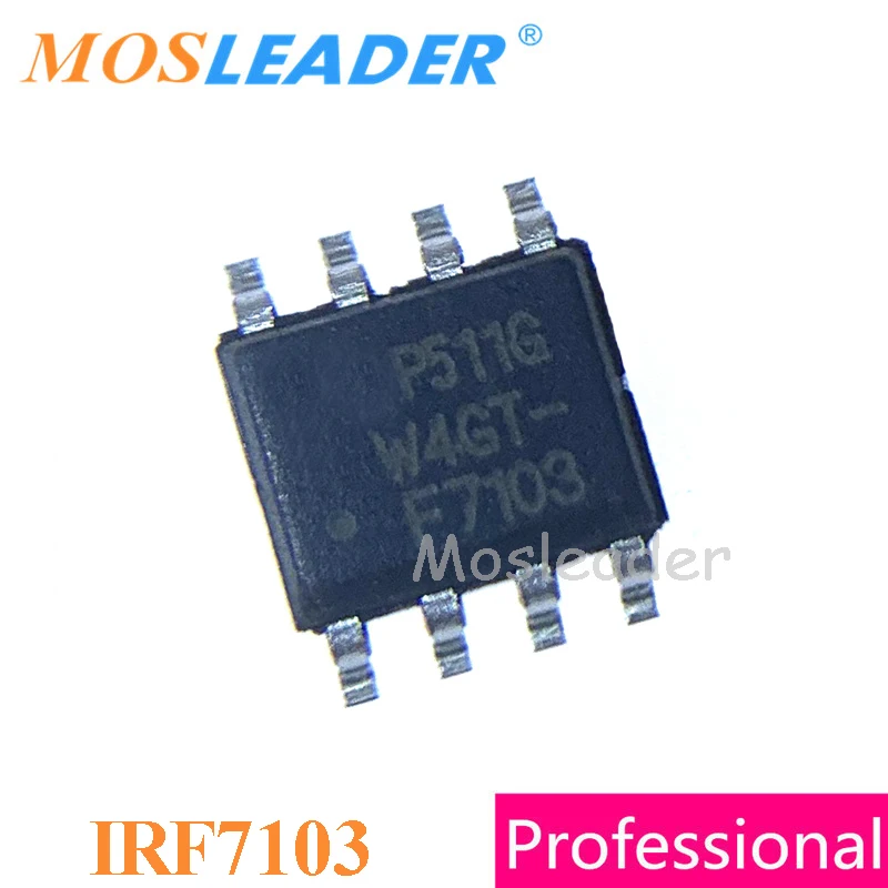 Mosleader IRF7103 SOP8 100PCS 1000PCS 3000PCS IRF7103TR IRF7103TRPBF 7103 IRF7103PBF 50V 3A N-Channel Chinese High quality