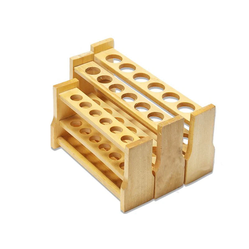 Wooden Rack For Colorimetric Tube Wooden Test Tube Holder Wood Stand Up To 6 Tubes 50ml Diameter 28 mm Laboratory Supplies