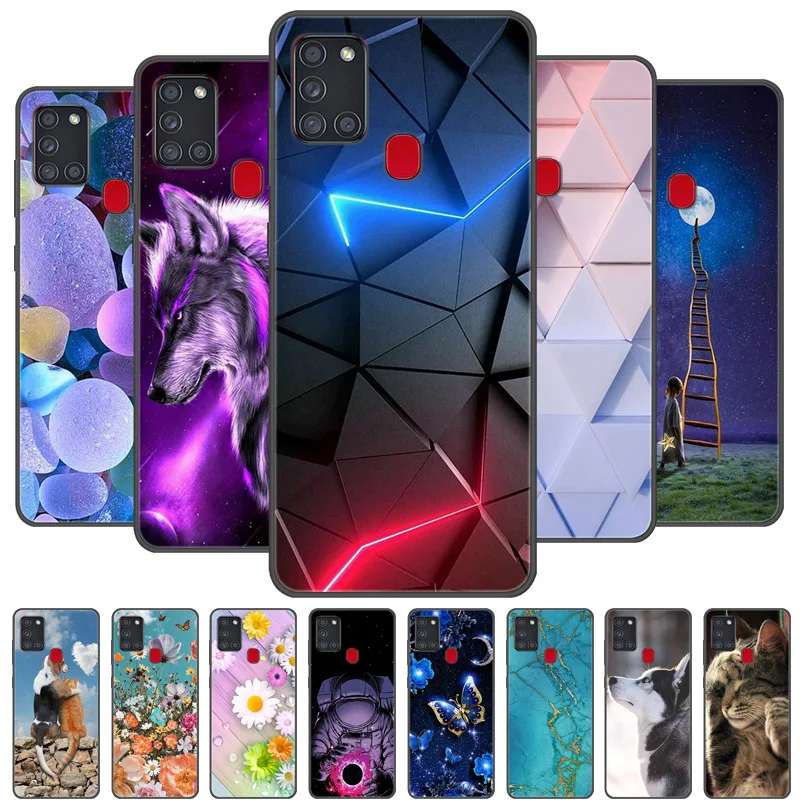 For Samsung A21S Case Phone Cover Silicone Soft TPU Back Cover for Samsung Galaxy A21S Case A 21S A21 S A217F Fundas Bumper