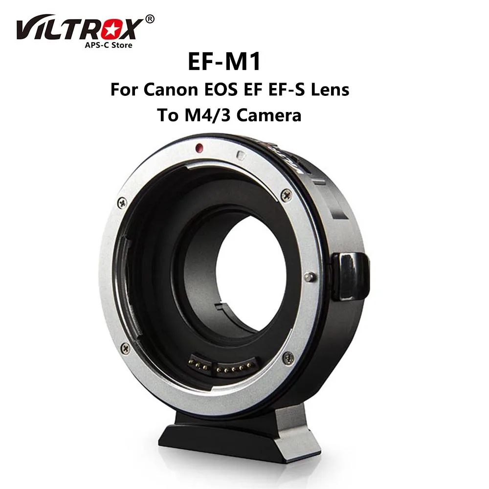 

Viltrox EF-M1 Lens Adapter Ring AF Auto Focus Adapter Ring for Canon EF EF-S Lens to M43 Mount GH5 GX85 Olympus E-M5 II Camera