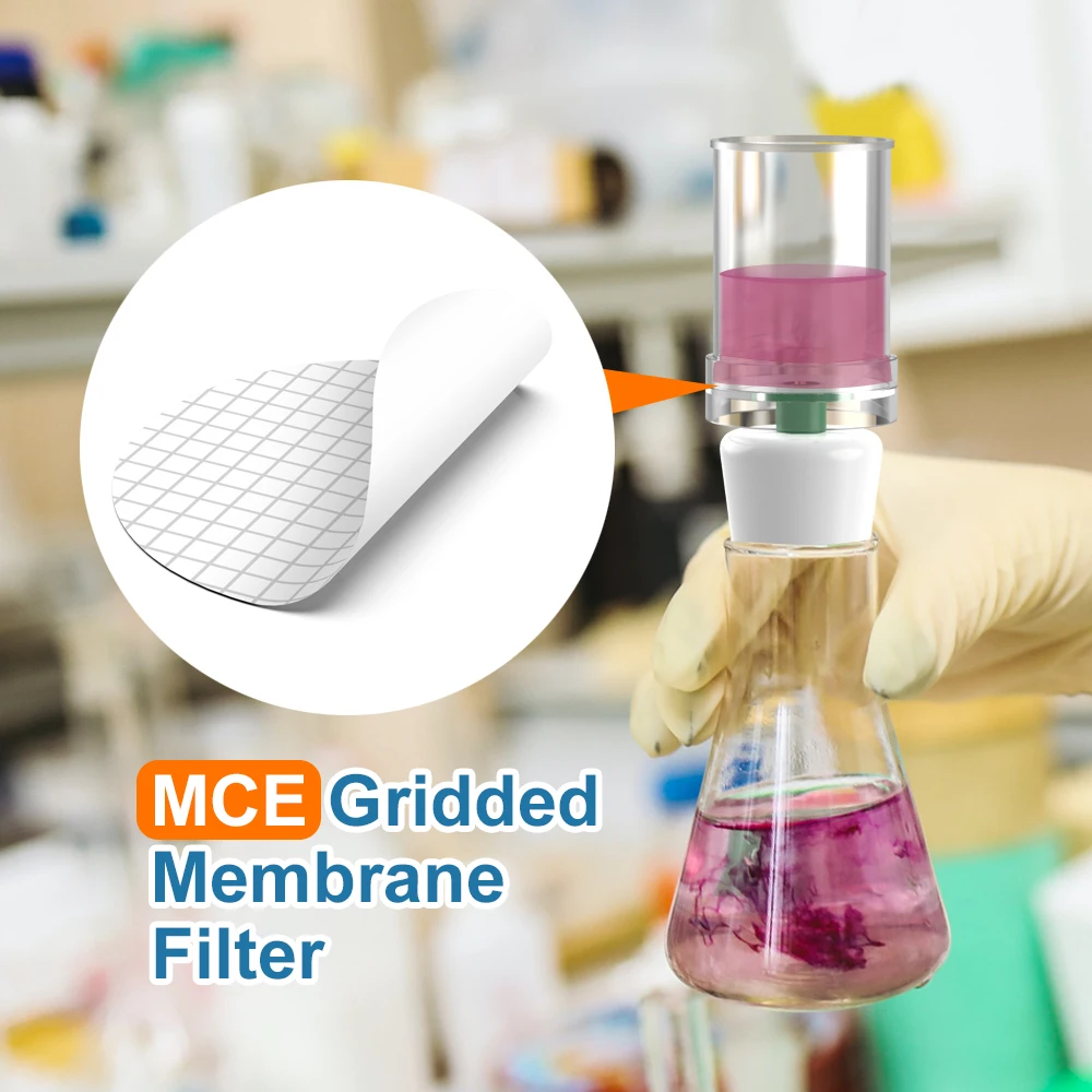 Sterile MCE Gridded Membrane Filter,47mm, Pore size 0.45um,Lab Supply Sterile,Pack of 100  by Ks-Tek