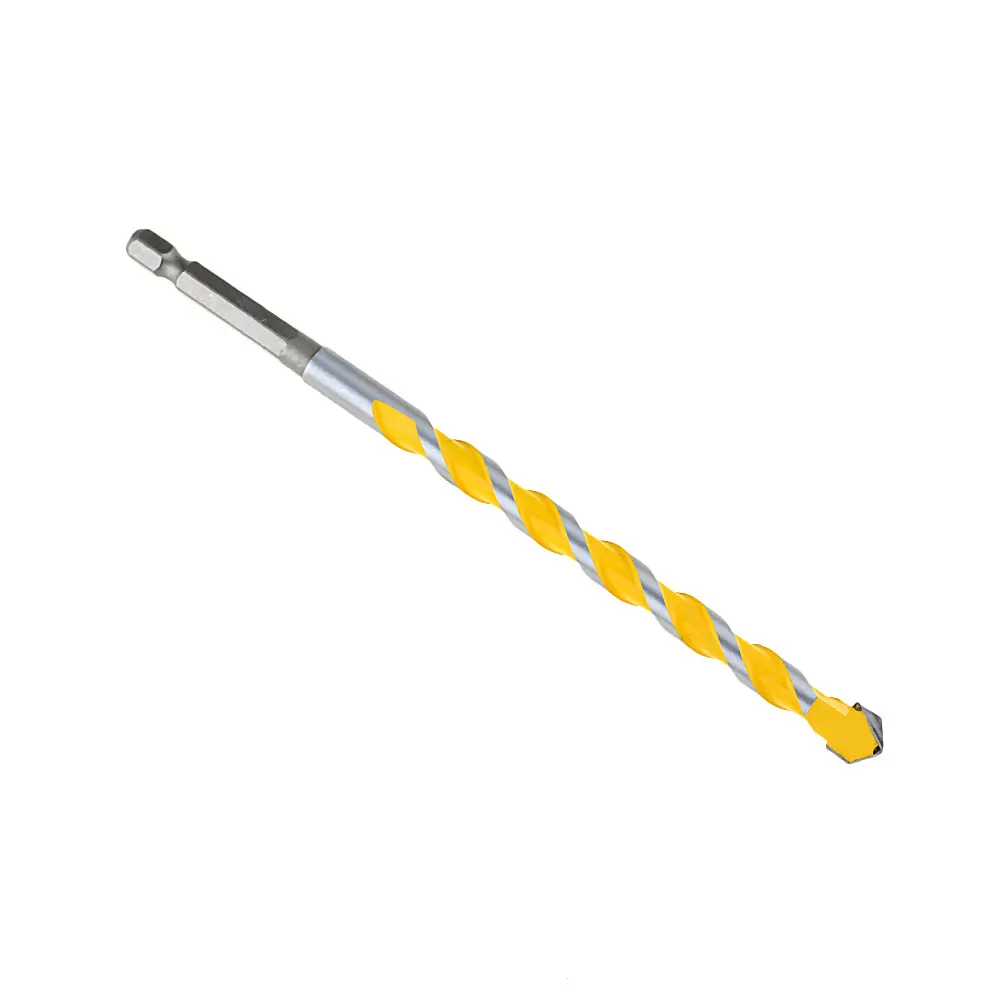 Single spiral lengthened Triangular-overlord Handle Multifunction High Quality Drill Bits Perforator Ceramic Tile Drill