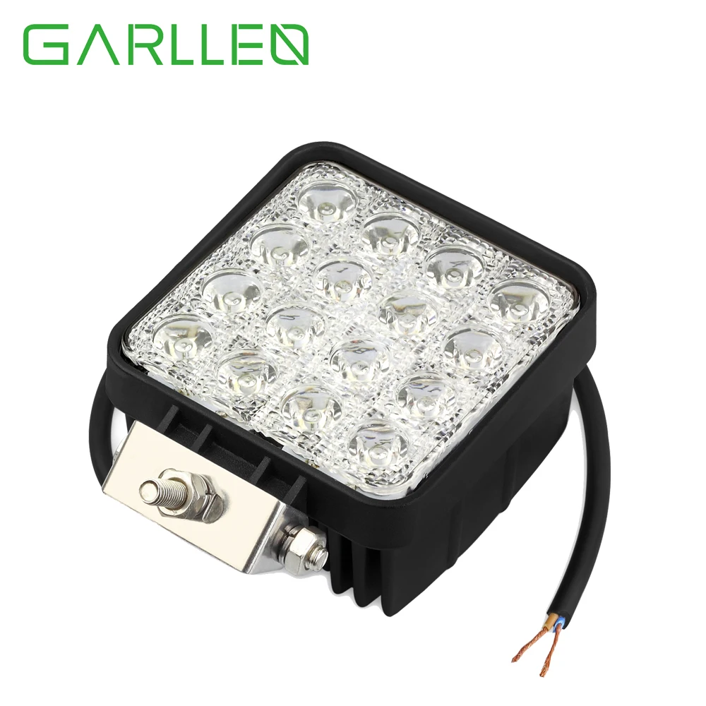 GARLLEN 48W Work Light Aluminum Waterproof Work Light Lamp For Reversing Lights Brake Lights With Bracket For Truck Boat Car