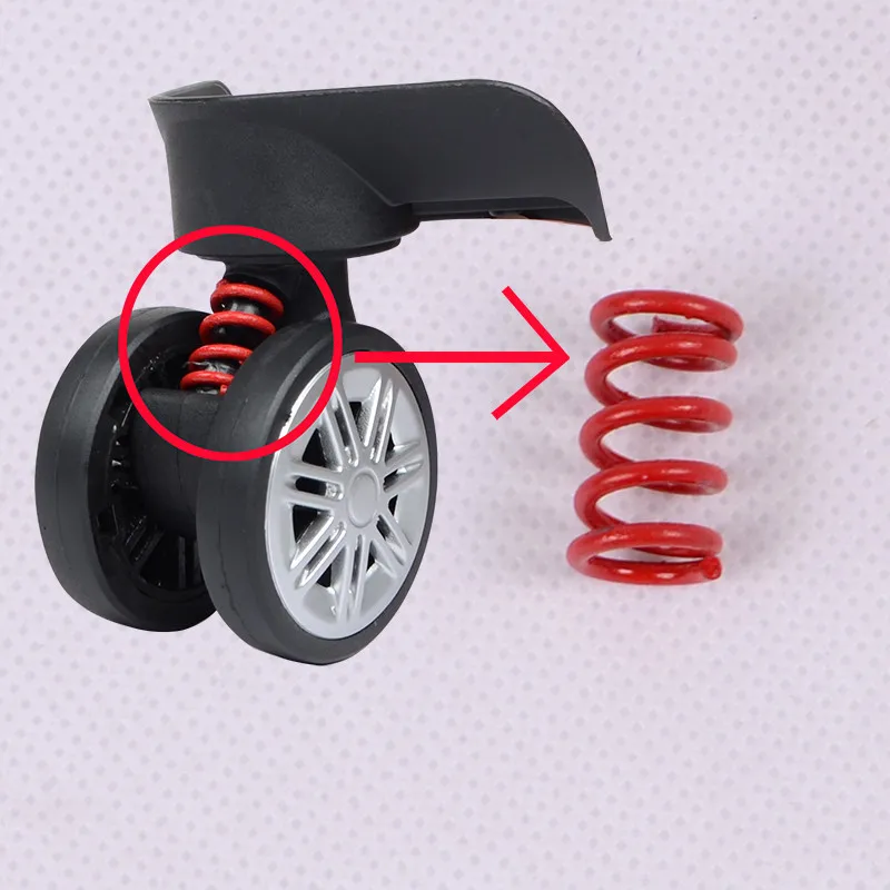 2PCS Trolley Suitcase  Length 22mm Red Compression Spring   Luggage Cabin  Wheel Shock Absorber Spring