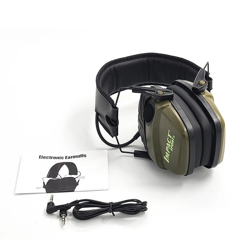 Tactical Electronic Shooting Earmuff Anti-noise Headphone Sound Amplification Hearing Protection Headset Foldable Impact Sports