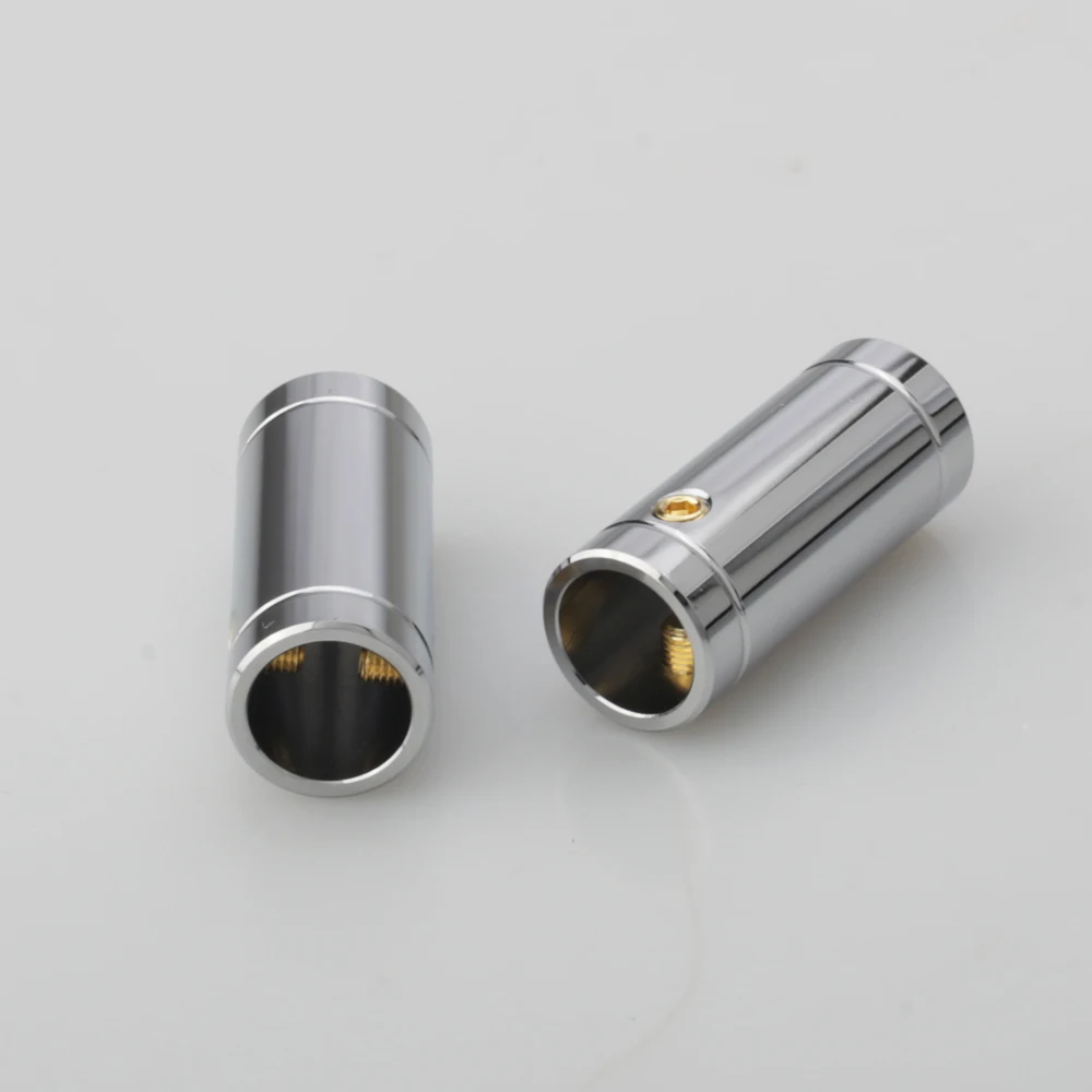 4 pcs chrome Plated Speaker Cable Audio Cable Wire Pants Boots Y splitter 1 to 2 10MM Cable Pants