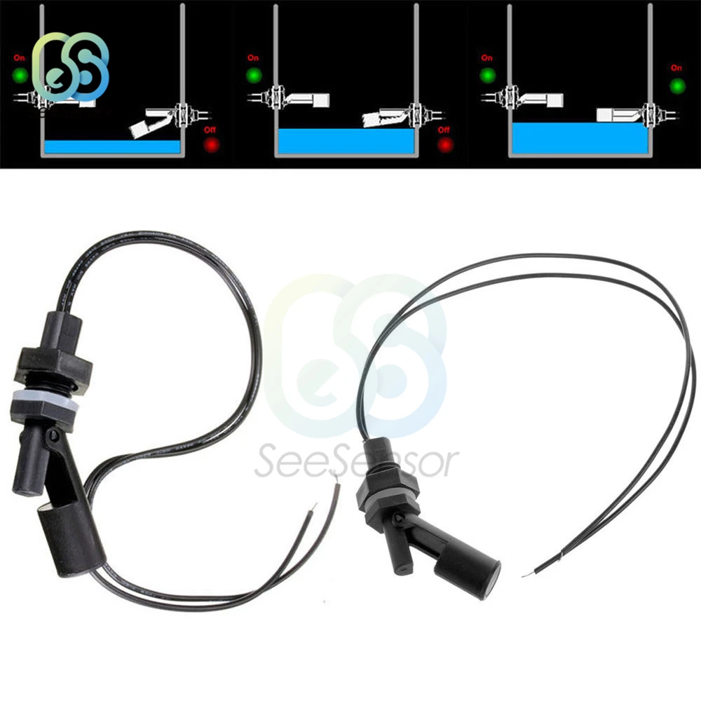 Horizontal Float Sensor Switch Side Mount Liquid Water Level Sensor Controller Automatic Water Pump Controller For Tank Pool