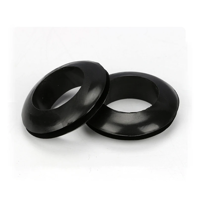 10-100PCS 3/4/5/6/7/8/10/12/14/16/18/20/25mm Inner Diameter Cable Wiring Rubber Grommets Gasket Ring Wire Protective Loop