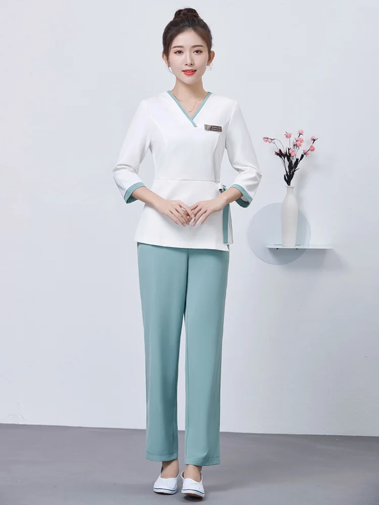 

Beautician's Work Clothes Female Beauty Salon Clothing Hairdresser Manicurist Uniform