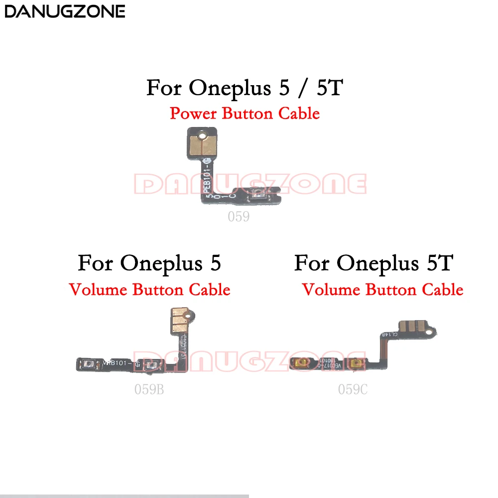 Power Button Switch Volume Button Mute On / Off Flex Cable For OnePlus 5 5T 1+5 A5000 A5010