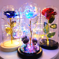 Artificial Rose LED Light Valentines Day Gifts for Mother Mon Boyfriend Girlfriend Bridesmaid Gift Wedding Favors for Guests