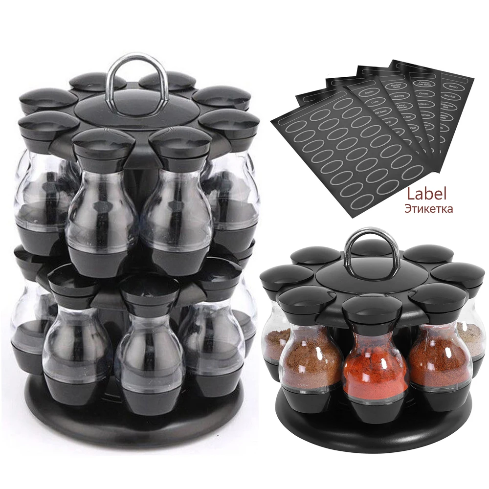 Condiment Set עם תווית רוסית ואנגלית – סט מושלם למטבח