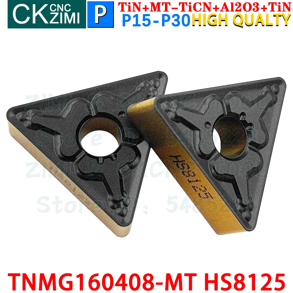 TNMG160408-MT HS8125 TNMG 160408 MT HS8125 Inserts En Carbure Inserts De Tournage Externes Outils Machine CNC Tour À Métal Outils De Coupe Pour L'acier