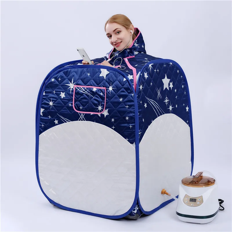 Fold Tent Portable Steam Sauna Spa Capsule With New Arrival Style 2.8L 1500W Steamer Pot