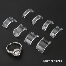 Silicone Ring Size Adjuster Ring Tighten Invisible Ring Sizer Spacer Reducing For Loose Ring Size Reducer Guard Universal 8Pcs