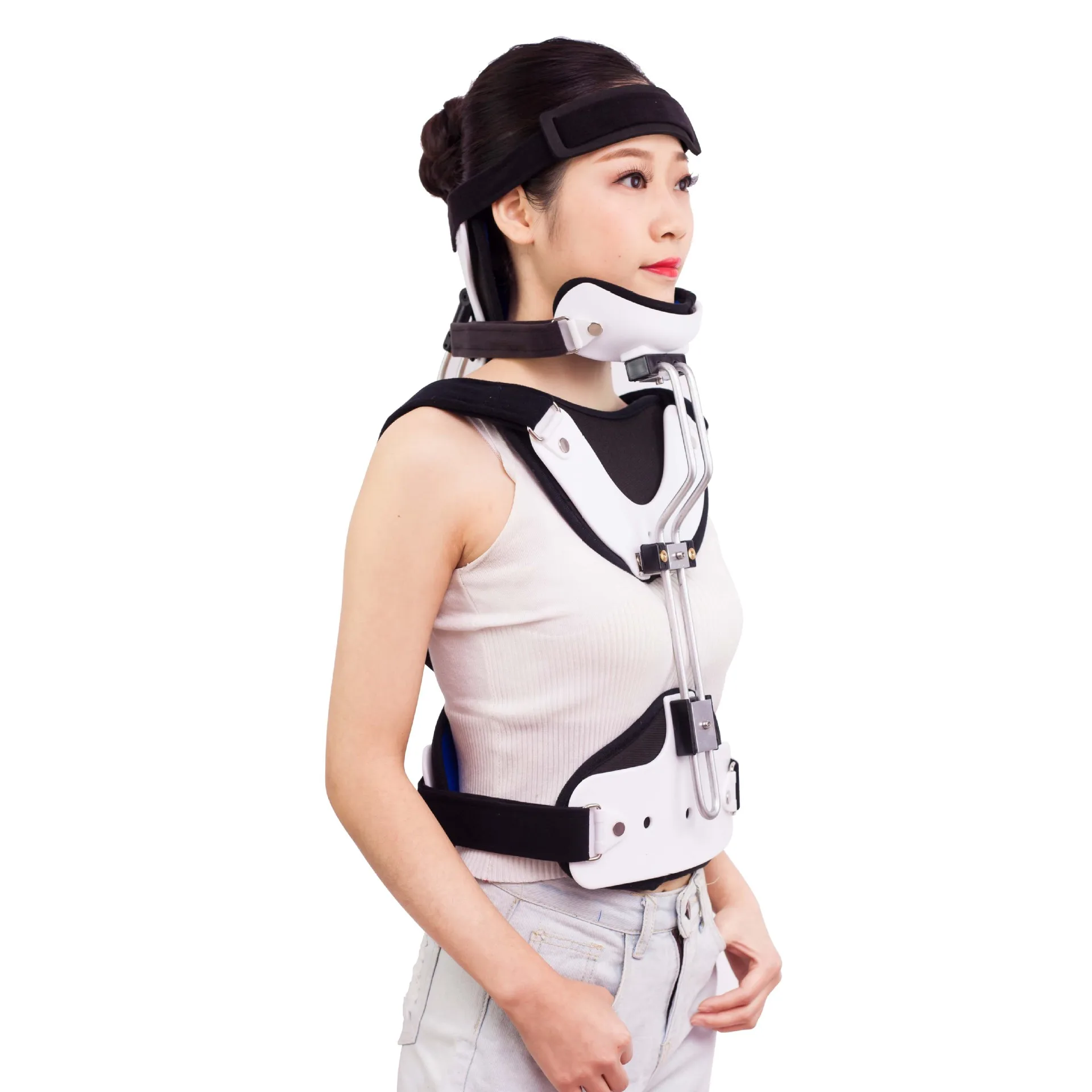 Cervical Fixation Device Adjustable Shoulder Posture Back Corrector Brace Men and Women Clavicle Support Hunching Back Trainer