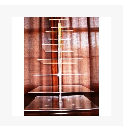 

Hot Sale Great quality 7 Tier Acrylic Cupcake Stand free charge of delivery cost acrylic wedding cupcake stand