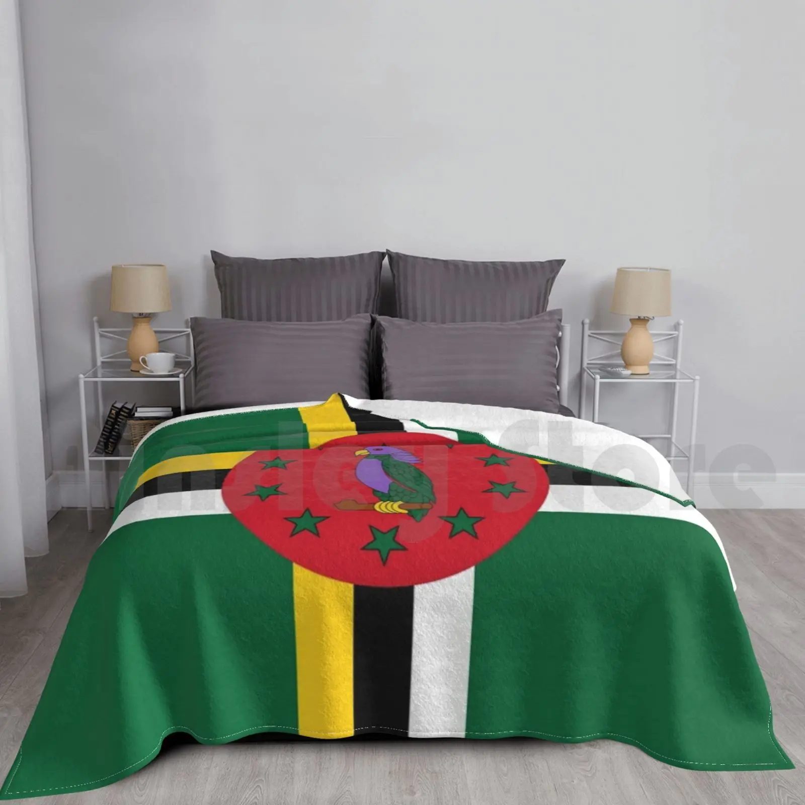 Dominica Flag Gifts , & Other Products Blanket Fashion Custom Dominica Flag Of Dominica Dominica Flag