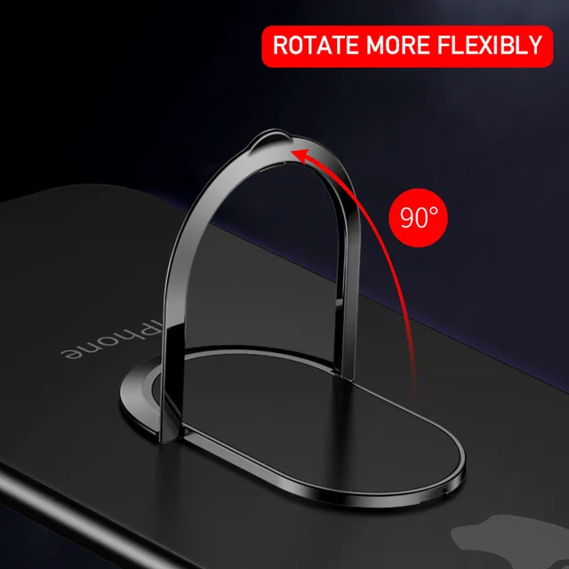 Uniwersalny uchwyt na palec Magnetyczny uchwyt na telefon Stojak w samochodowym uchwycie na telefon Telefony komórkowe Magnes Podpora Smartfon dla Iphone'a