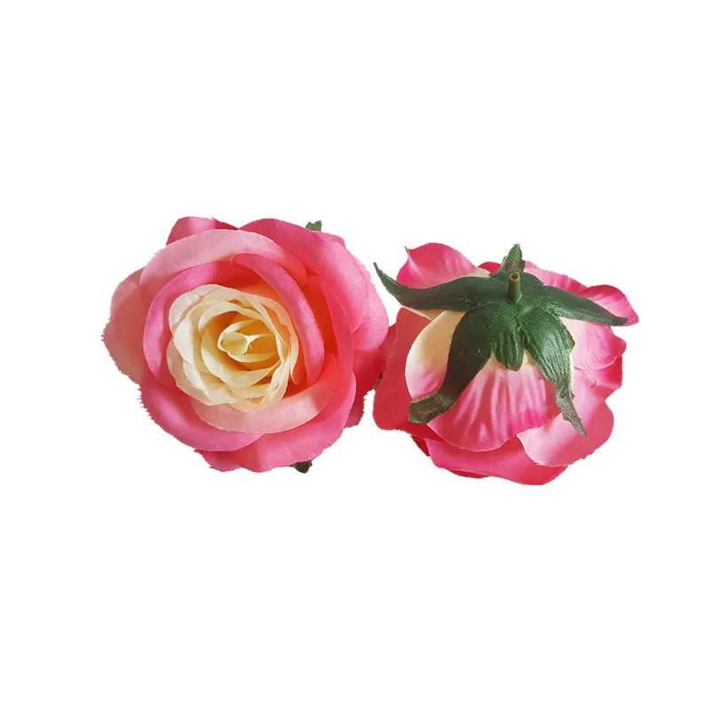 Artificial Rose Silk Flower Heads for DIY Wedding, Home Garden Decoration, Shooting Props Arrangement, 21Colors, 8cm, 50Pcs