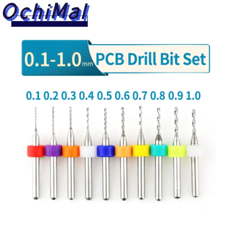 

1set Carbide Micro Drill Bits Mini Drilling Bit CNC Drill Bit Print Circuit Board Hard Alloy PCB Drill Bit Small Drill Bit set