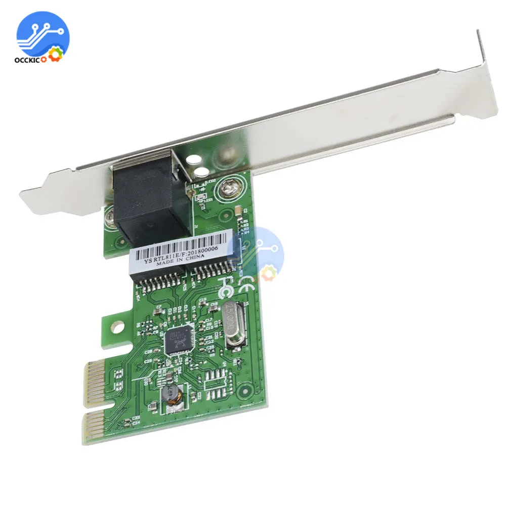 1000Mbps Network Card Gigabit Ethernet PCI Express PCI-E 10/100/1000M RJ-45 LAN Adapter Converter Connector Network Controller