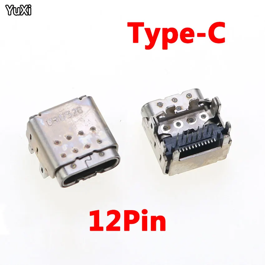 1-5PCS 12Pin 24Pin SMT Socket Connector Micro USB Type C 3.1 Female Placement SMD DIP PCB design DIY high current charging