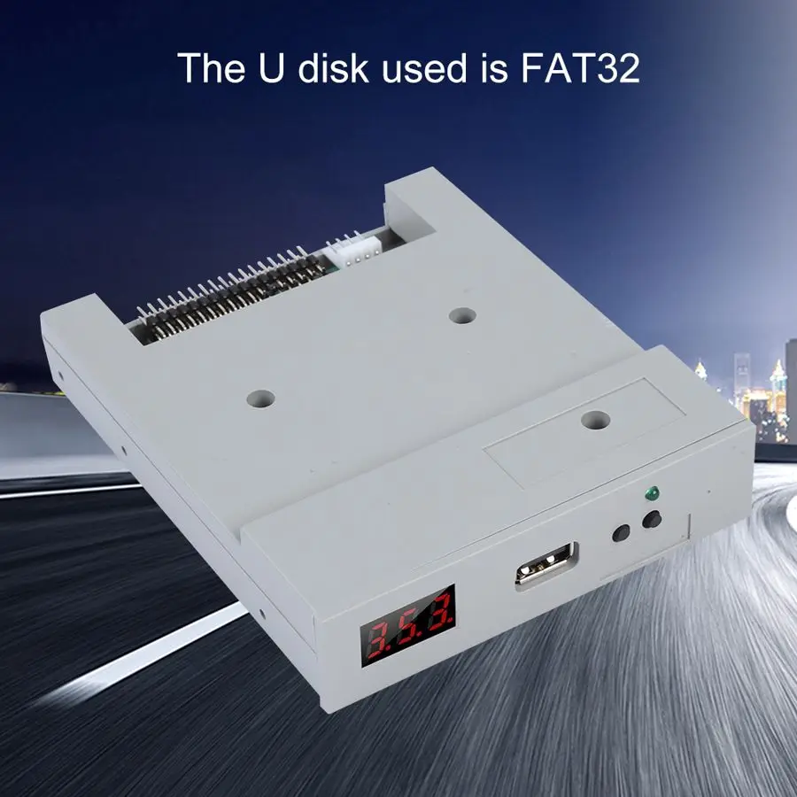 2PCS SFR1M44-U100 3.5in 1.44MB USB Floppy Drive Emulator Plug and Play for 1.44MB Floppy Disk Drive Industrial Control Equip