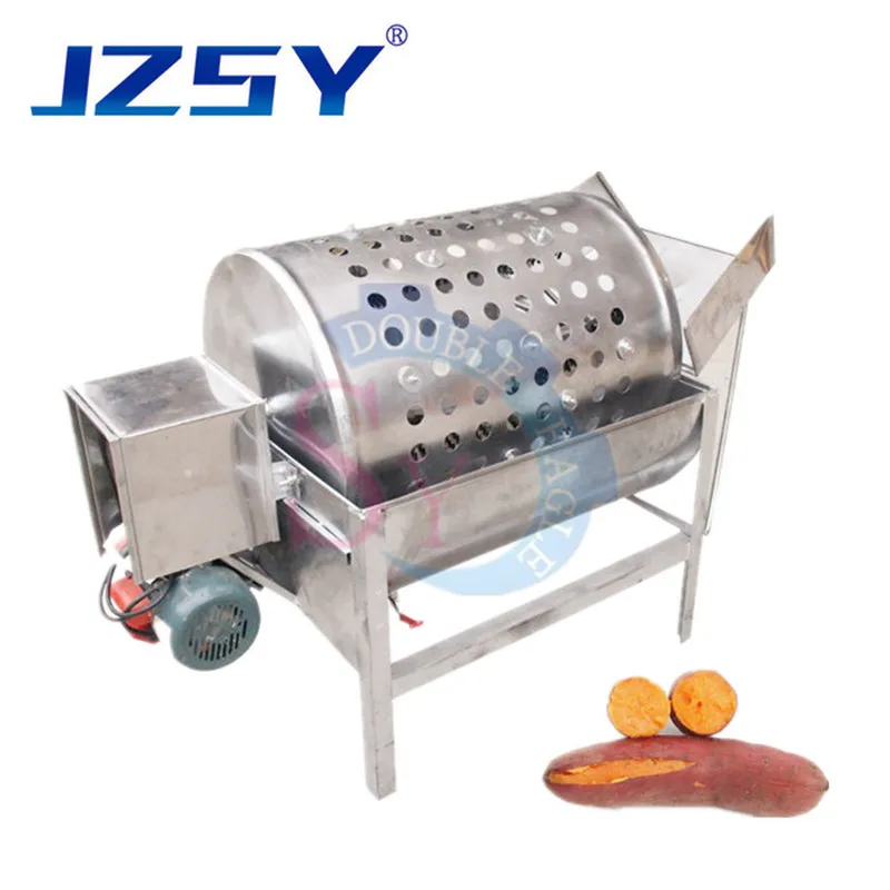 Wholesale Price 50kg/Time Household Stainless Steel Small Drum Type Sweet Potato Washing Machine/Radish Cleaning Clay Equipment