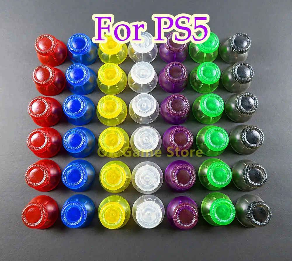 

400pcs/lot Clear Colors 3D Analog Joystick thumb Stick grip Cap for Sony PlayStation PS5 joypad Controller Mushroom Cap