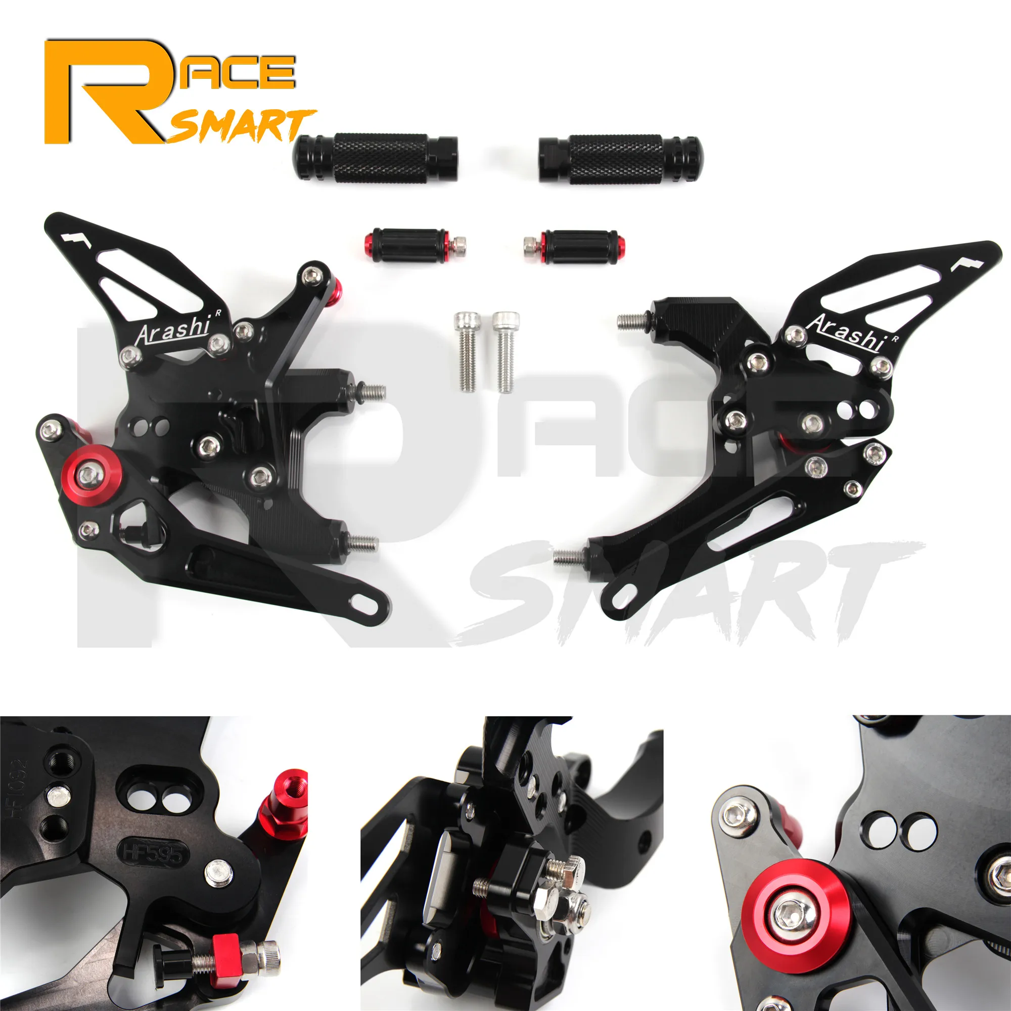 

For Ducati 959 Panigale 2016-2019 CNC Adjustable Rearset Footpegs Footrest Foot Rest Pegs Pedal Motorcycle Accessories 2017 2018