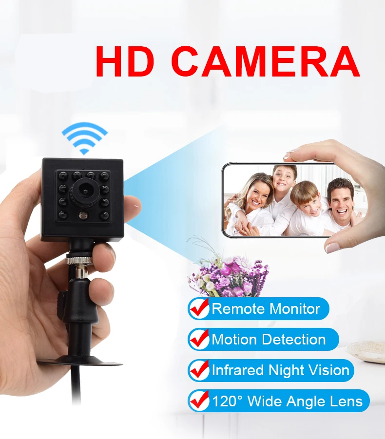 Camhipro 8MP 2MP 5MP HD SD Card Built-in Audio Video 940nm IR Night Vision Wifi Wireless IP Birdhouse Camera With Double Bracket