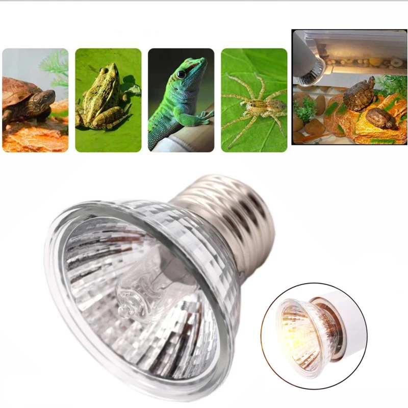 

Basking UV Light Bulbs 25/50W UVA UVB 3.0 Reptile Lamp Bulb For Turtle Heating Lamp Amphibians Lizards Temperature Controller