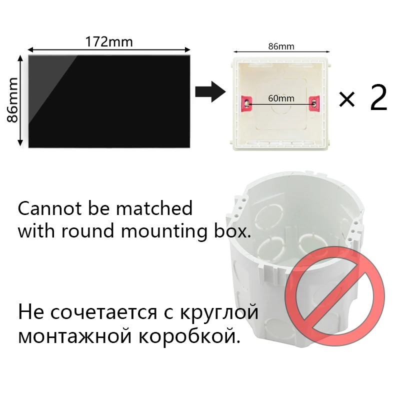 مقبس الطاقة الأوروبي مع منفذ USB لنقل البيانات ، ومنفذ HDMI 3.0 ، ومقبس الحائط للكمبيوتر الشخصي والتلفزيون ، وإطار زجاجي أسود #2