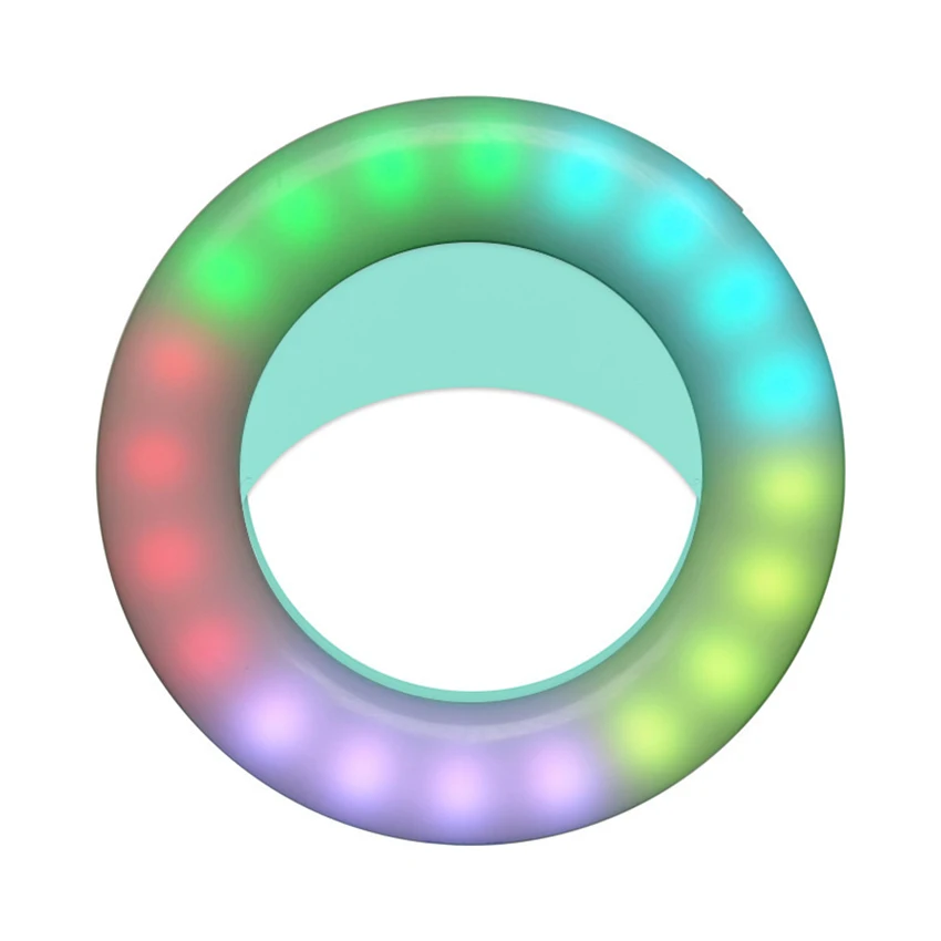 แหวนไฟเซลฟีของโทรศัพท์แสงเย็น/RGB แบบหนีบชาร์จไฟได้สำหรับถ่ายภาพสมาร์ทโฟนกล้องวิดีโอ