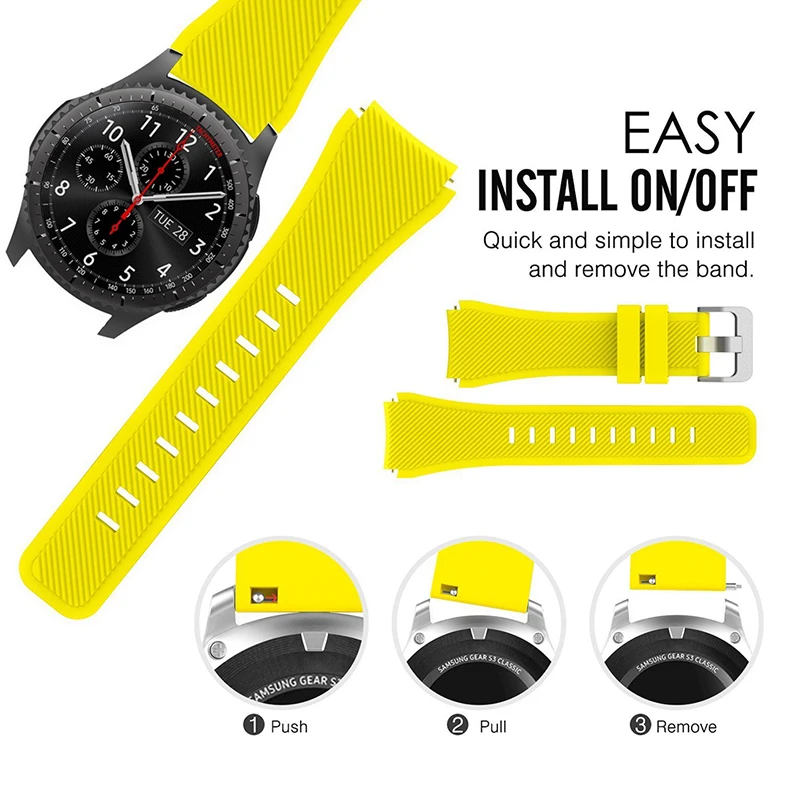 สายนาฬิกา22มม.สำหรับ Samsung Galaxy นาฬิกา46มม.3 45มม.เกียร์ S3 Frontier Band สร้อยข้อมือสำหรับ huawei GT 2 46มม./GT2/2e/สาย Pro