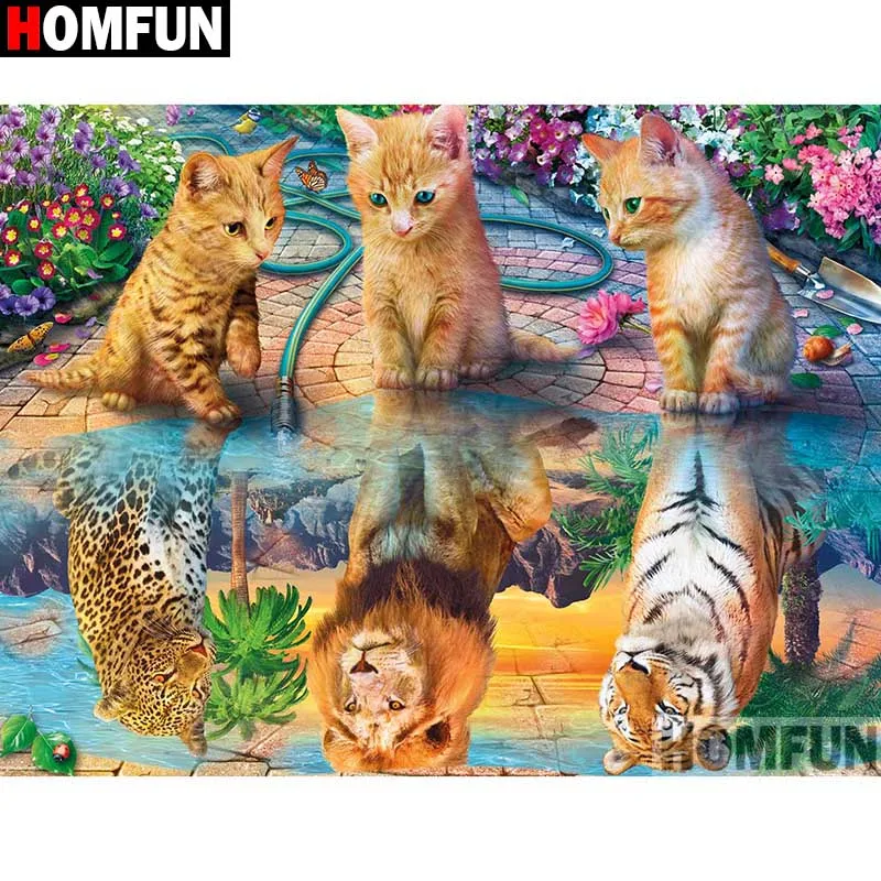 HOMFUN Art 5D Diy Diamond Painting 