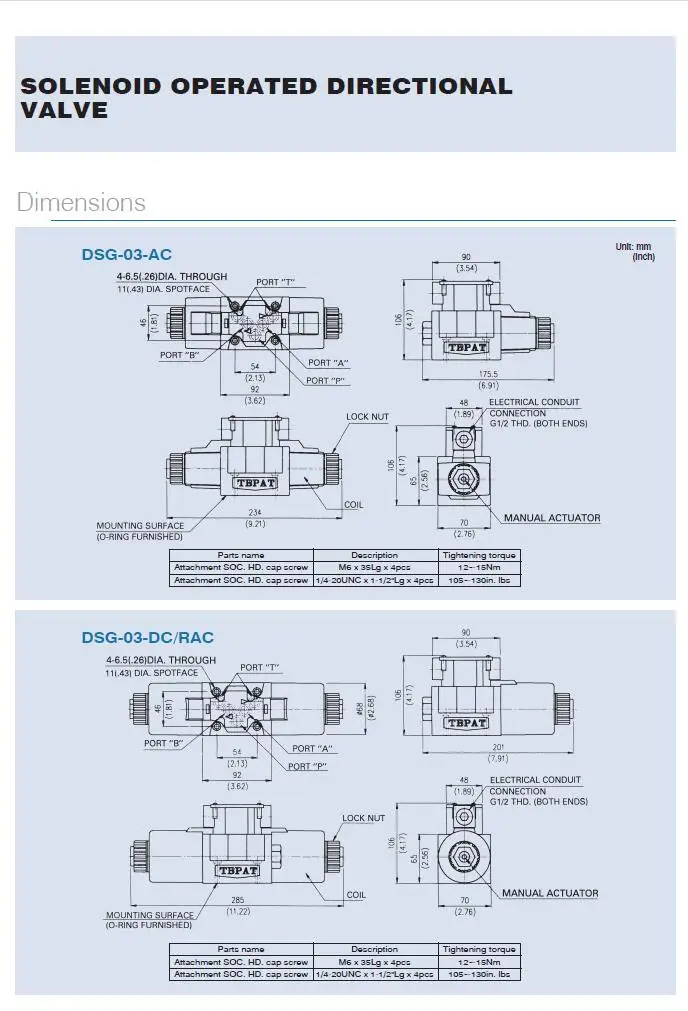صمام لولبي DSG Hydraulic الهيدروليك — تفصيل 3