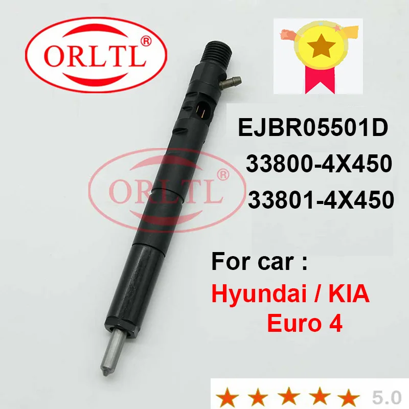 ORLTL New Injector 33800-4X450 338004X450 EJBR05501D R05501D Auto Fuel Injector For KIA Bongo 2.9D 2004 Hyundai 33800-4X450