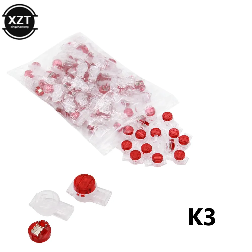 200Pc K1 K2/100Pc * K3 Cổng Kết Nối Lọn Uốn Kết Nối Nhà Ga Chống Thấm Nước Dây Mạng Ethernet/Cáp Điện Thoại dây RJ45 Cổng Kết Nối