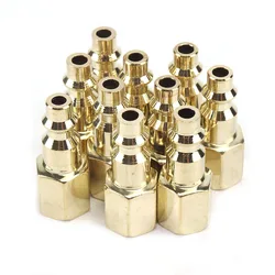 2Pcs/5Pcs/10Pcs Solid Brass Quick Coupler Tool 1/4