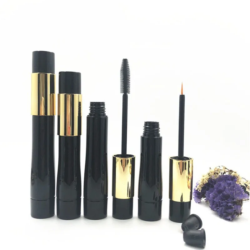 

Empty Cosmetic Container Packaging Eyeliner Tube With Wand 16 ML 25 Pieces Black Eyelash Pen Mascara Tube