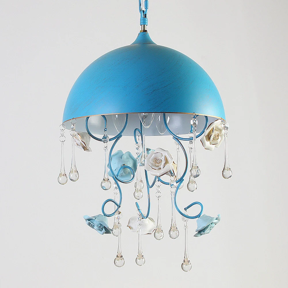 غرفة نوم قلادة ضوء الرعوية السيراميك روز غرفة الشمس مصابيح متدلية الممر المدخل غرفة نوم شرفة مصباح معلق