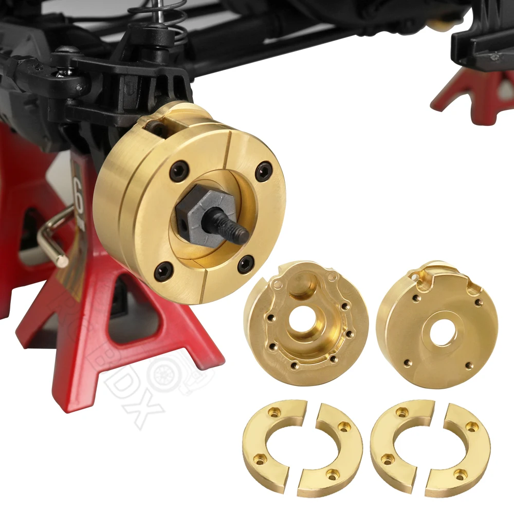 Brass Heavy Duty Counter Weight Set Portal Drive Axle Housing Bumper Mount for 1/10 RC Cwawler  TRX4 TRX6 Upgrade Part