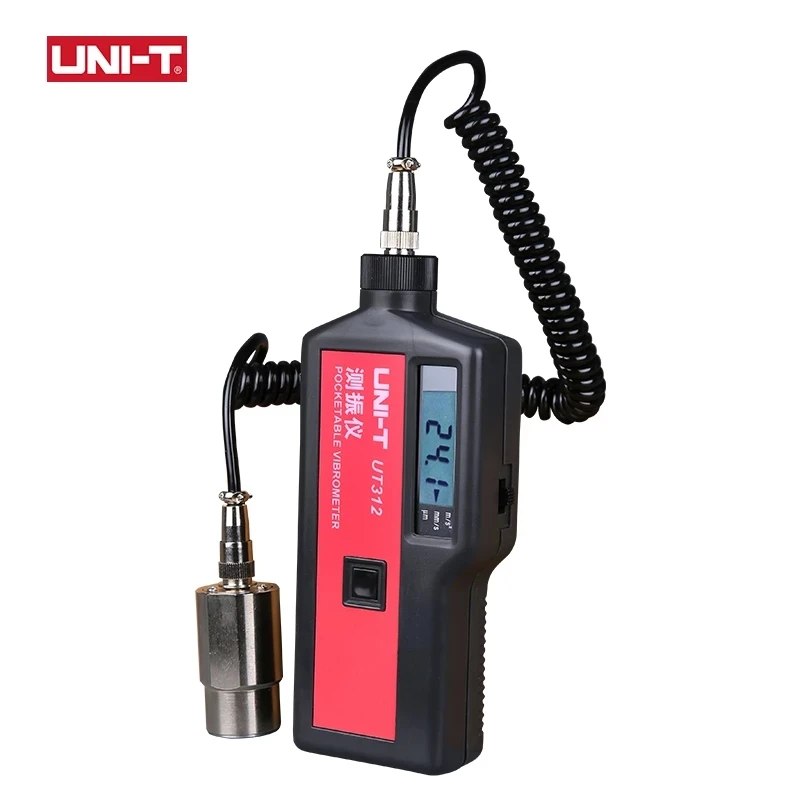 UNI-T UT312ดิจิตอล Vibrometer แบบพกพาแยกการสั่นสะเทือนเมตรการเร่งความเร็ว Displacement Measurement Tester